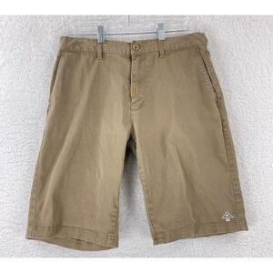 LRG Lifted Research Group Shorts Mens Size‎ 32 Brown Chino Cotton Summer Casual